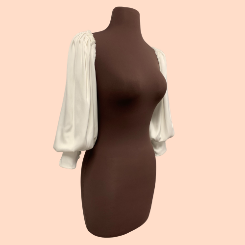 ACC102 - SOFT CHARMEUSE 3/4 BISHOP SLEEVES - Image 2