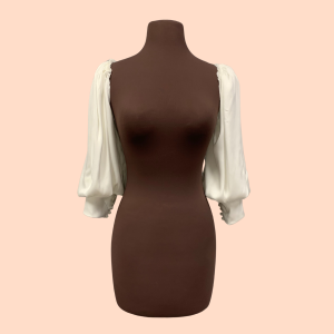 ACC102 - SOFT CHARMEUSE 3/4 BISHOP SLEEVES