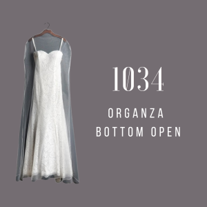 Gown Covers - Organza, Bottom Open #1034