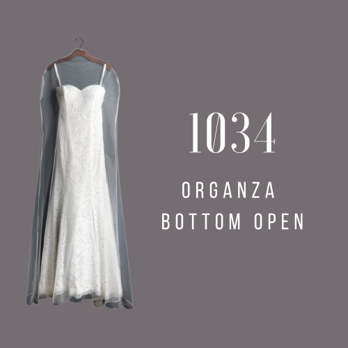 Gown Covers - Organza, Bottom Open #1034