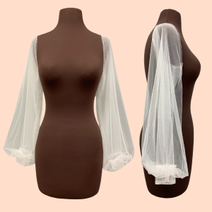 ACC96 - TULLE BISHOP SLEEVES  *POPULAR ITEM* *RESTOCKED 5-5-2025*