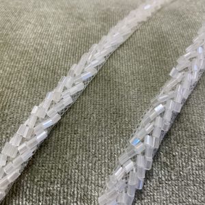 ACC89 - CHEVRON BUGLE BEAD SPAGHETTI STRAPS - RESTOCKED 11-10-25