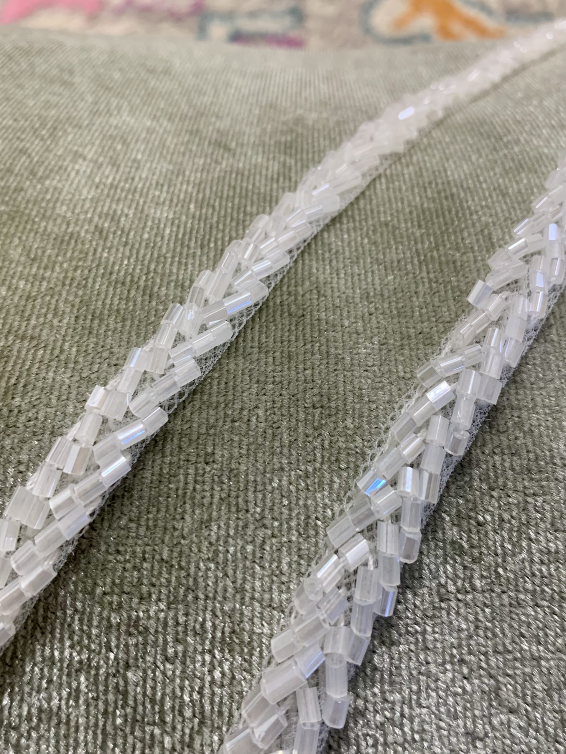 ACC89 - CHEVRON BUGLE BEAD SPAGHETTI STRAPS - RESTOCKED 11-10-25