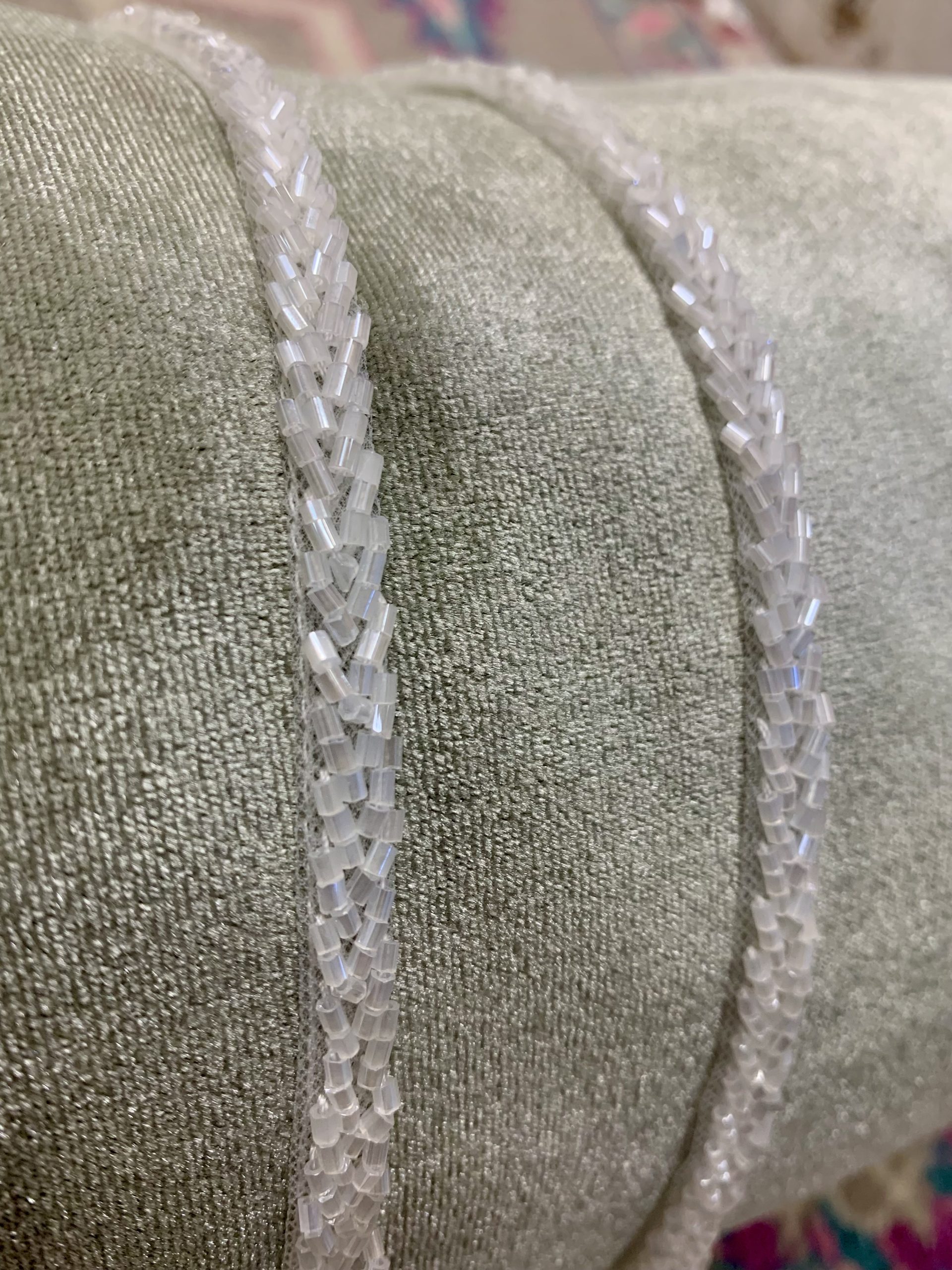 ACC89 - CHEVRON BUGLE BEAD SPAGHETTI STRAPS - RESTOCKED 11-10-25 - Image 4