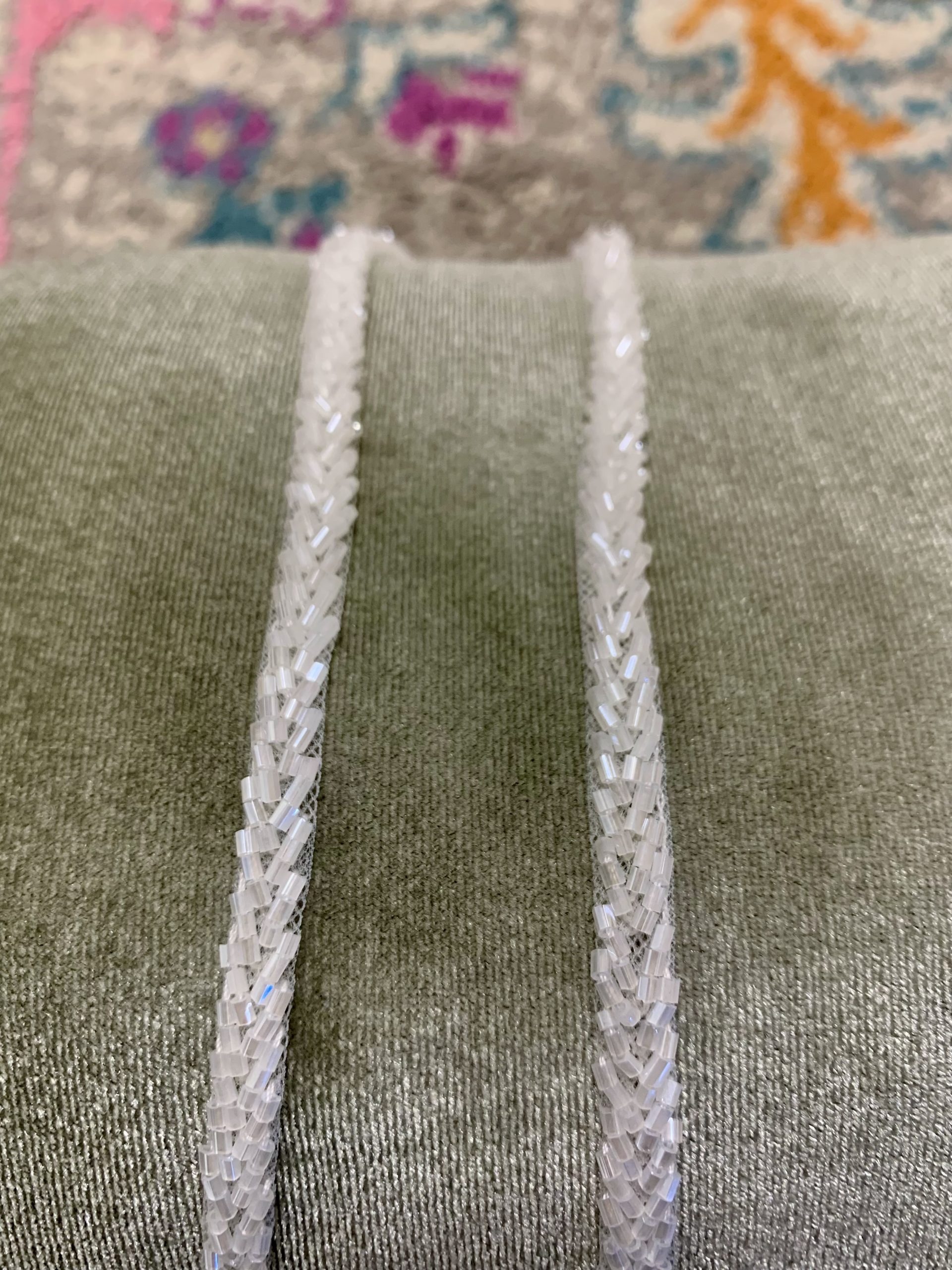 ACC89 - CHEVRON BUGLE BEAD SPAGHETTI STRAPS - RESTOCKED 11-10-25 - Image 5