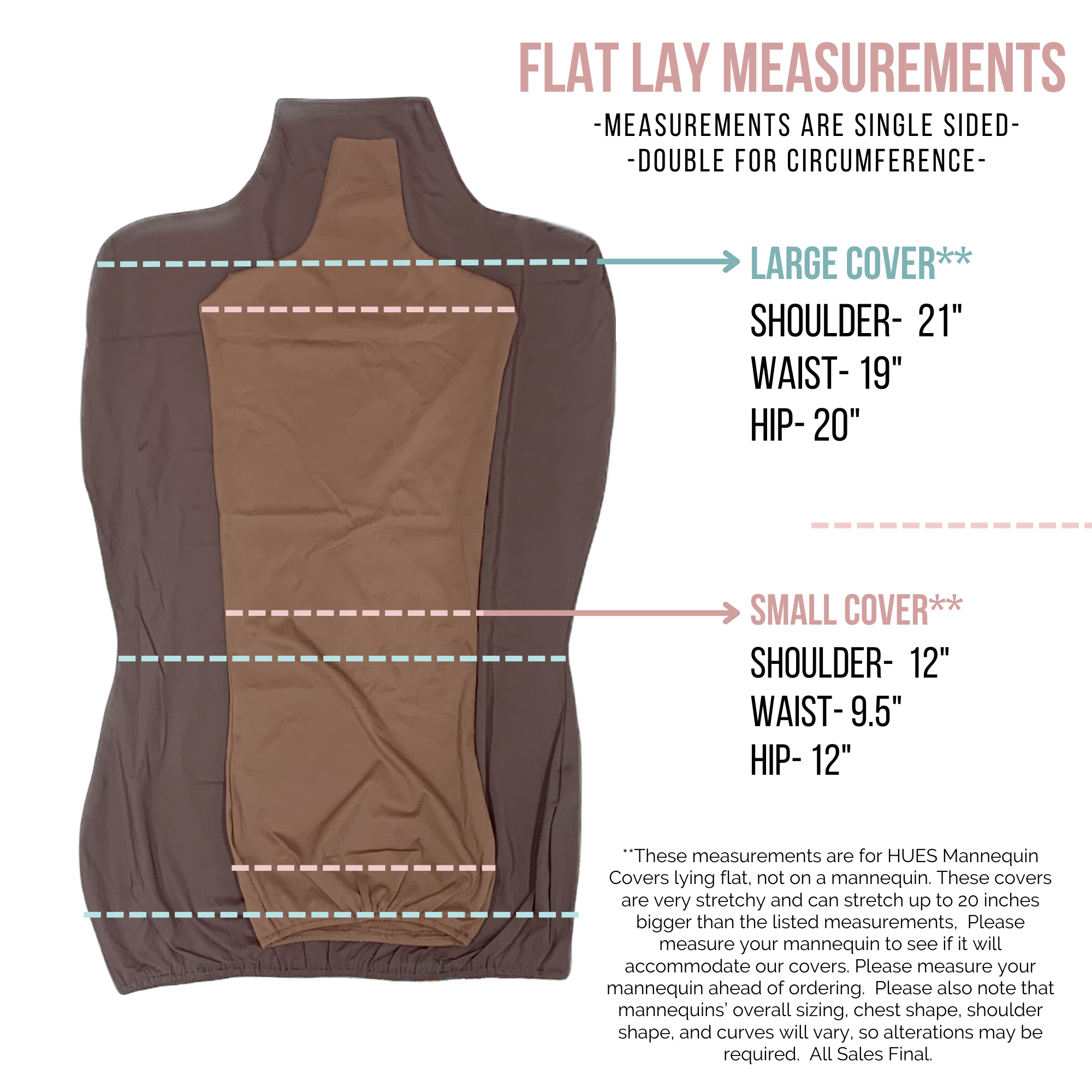 HUES Mannequin Covers - All Sales Final **MEDIUM SHADE RESTOCKED 6-19-24 - Image 2