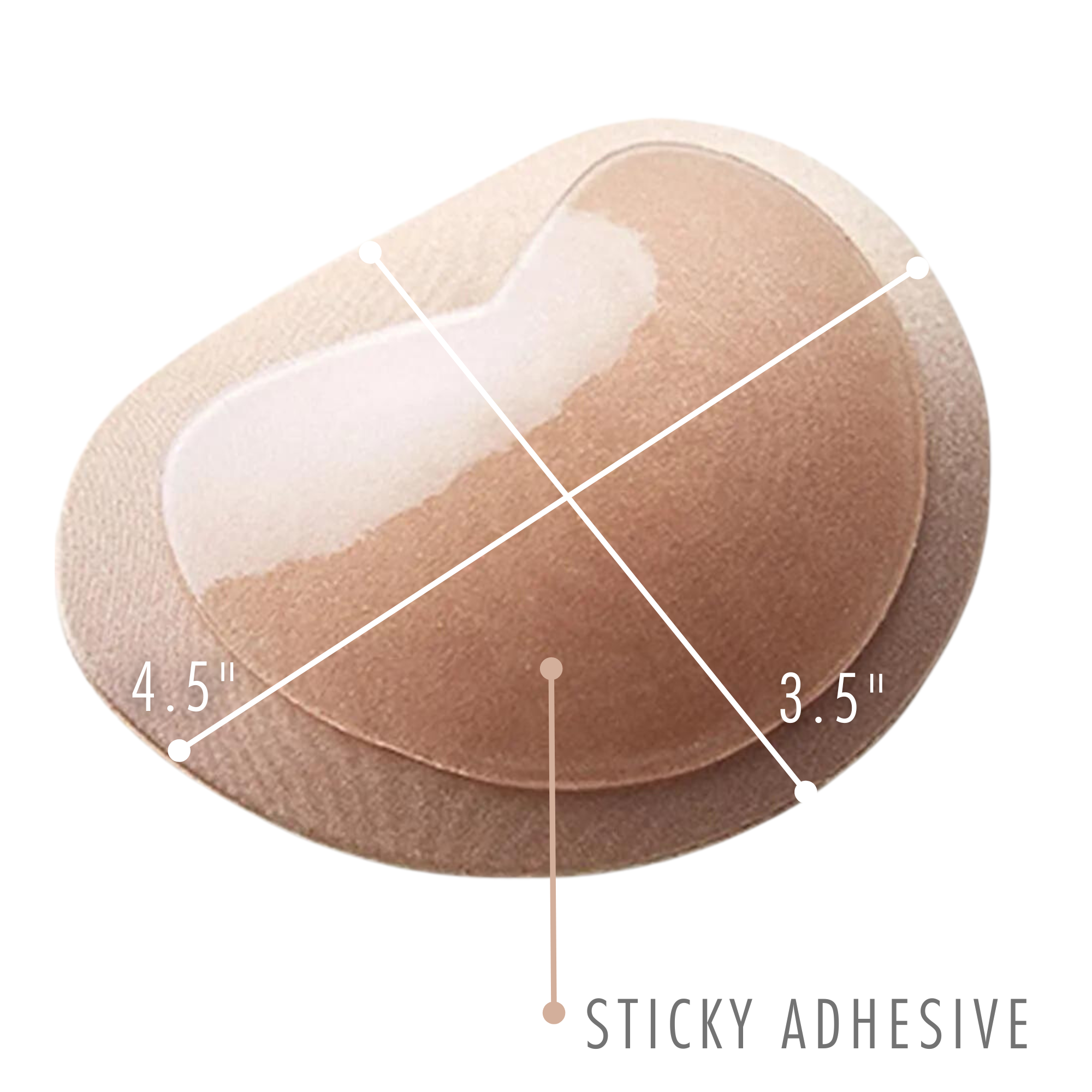 Fabric Push-Up Sticky Pads - No Sew Pushup Cups (LIMITED RESTOCK 3-25-26)