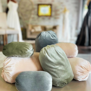 ***NEW COLORS!! ***  Gown Bolster Pillows - set of 3