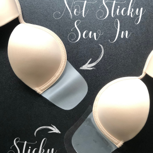 Underwire Bra Cups - Stick or Non-Stick sides - Discontinued, lots of stock!