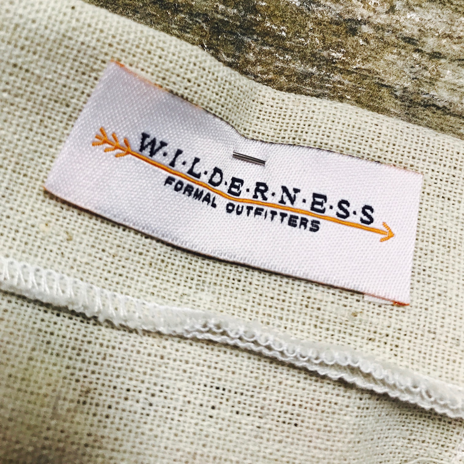 Wilderness Formal Outfitters, garment labels